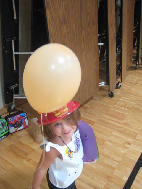 Josie graduating from Safety Town.