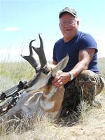 El Presidente's buck.  Pat, President of Land O' Lakes Bowmen.