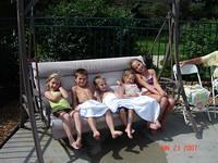 at the pool